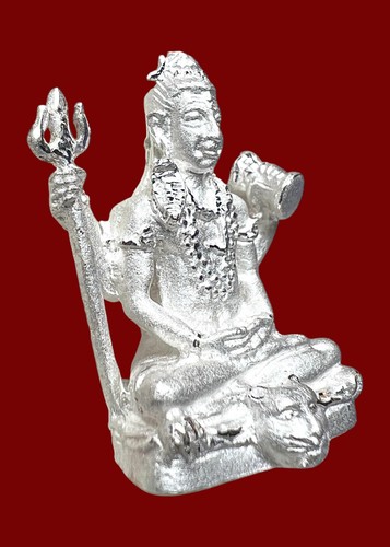 Shiva Bronze Silver Cover Statue Thai Amulet Hindu God Wealth Protection Luck - Picture 5 of 11
