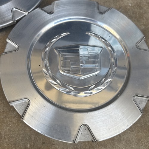 Set of 2 Cadillac Escalade 9596478 OEM Wheel Center Rim Cap Hub Covers - Picture 5 of 7