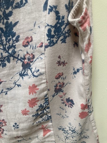 Lungo L’Arno 100% Linen Floral Sleeveless Cowl Neck Top Size L - Picture 11 of 12