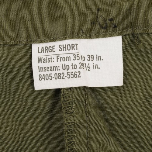 VINTAGE US ARMY TROPICAL COMBAT POPLIN TROUSERS 1966 VIETNAM LARGE SHORT NOS NEW - Picture 4 of 6