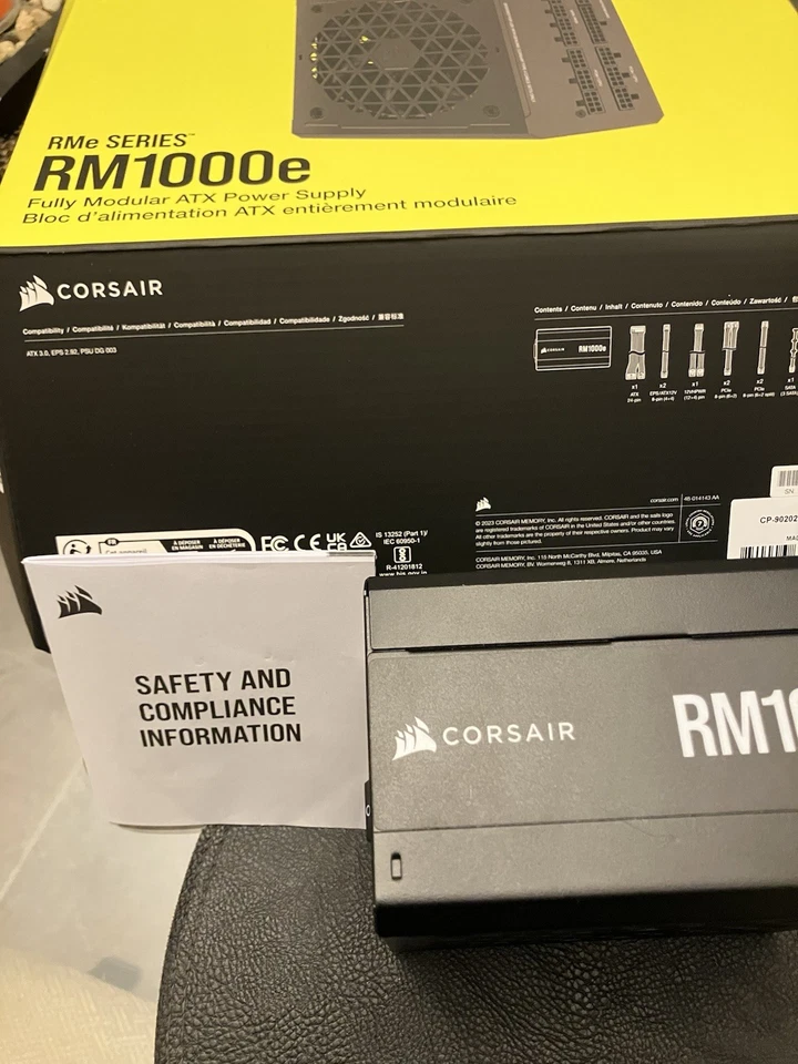 Corsair RMe SERIES RM1000e Fully Modular ATX 3.0 Power Supply NEW - Image 2 of 4