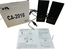 Lot of 4 - NEW Cyber Acoustics CA-2016 Computer Speakers (6177)