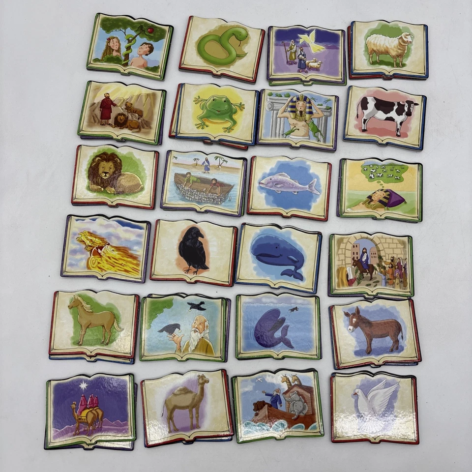 Two By Two Bible Animal Matchups Matching Game Complete HTF Educational Biblical - Image 4 of 4