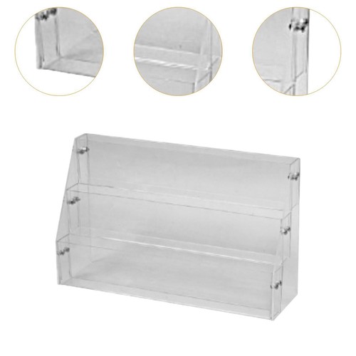 Acrylic Display Stand Rack Shelves Display Riser for Badges Mini Dolls Toys - Picture 2 of 5