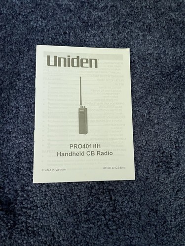 Uniden PRO401HHH Ręczne trwałe radio CB Daleki zasięg 40 CB Channel 4W-MAX - Zdjęcie 4 z 4