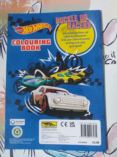 HOTWHEELS COLOURING BOOK - Picture 2 of 2