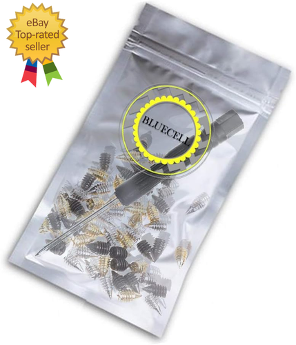 60Pcs Metal Cross Slot Tip Screws for Belt Buckle Wallet Handbag Screwdriver - Bild 4 von 12