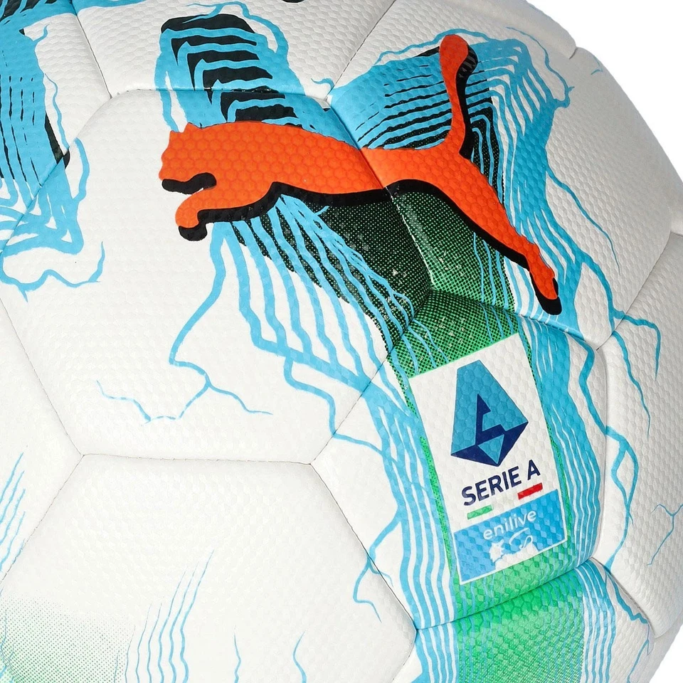 PALLONE CALCIO PUMA SERIE A TIM 2025/2026 ORBITA mis.5- 084640-01 col.bianco/mul - Immagine 4 di 4