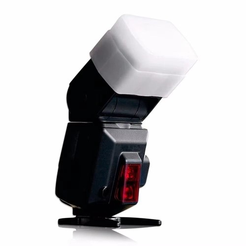 White Flash Diffuser Silicone Soft Light Cover New Diffuser Shade Dish - Picture 3 of 9