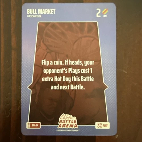 2026 Bo Jackson Battle Arena Bull Market First Edition Bonus Play Foil SP BPL-24