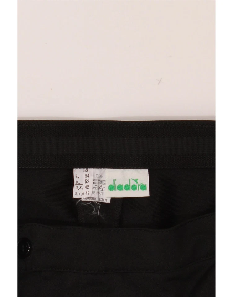 Pantalones Cortos Chinos DIADORA Para Hombre Reino Unido 42 Grande W34 Negro Poliéster AB05 Foto 3 de 3