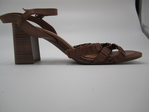 Tamaris Sandali Crna Brown leather Open Toe Womens Heels Size 40 Or 9 Us - Picture 16 of 17