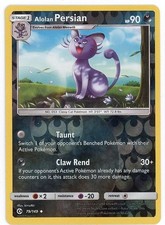 Alolan Persian 79/149 Sm Base Set Reverse Holo