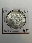 1878 7/8TF STRONG MORGAN SILVER DOLLAR UNC TOUGH VARIETY