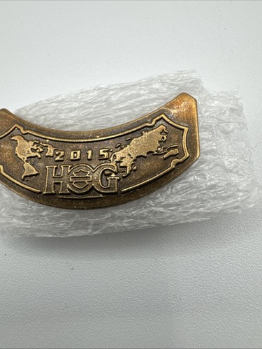 2015 Harley "HOG" pin motorcycle HD collectible old biker vest rocker pinback HD - Foto 3 di 4