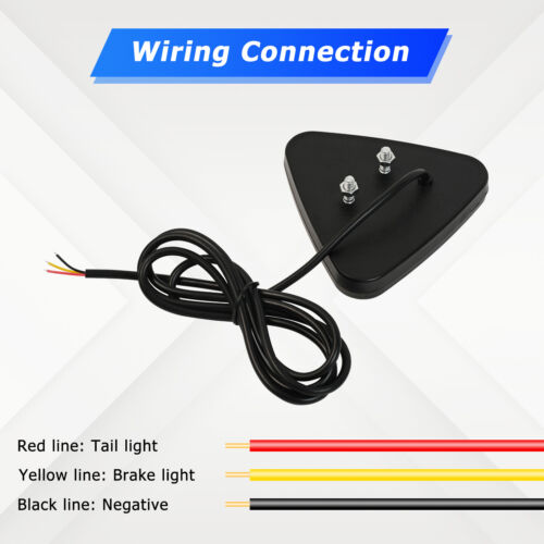 Universal Smoked Car Brake Light Rear Bumper Stop F1 Style Tail Warning Signal & - Bild 7 von 10