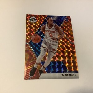 RJ Barrett 2019-20 Panini Mosaic Orange Reactive Prizm RC #229 New York Knicks d