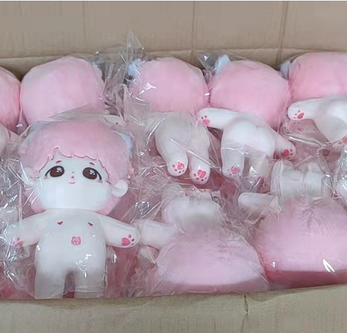 20cm KPOP Bangtan Boys Plushies Baby Pink Meow JIMIN Doll Stuff Toy【NO clothes】 - Imagen 8 de 12