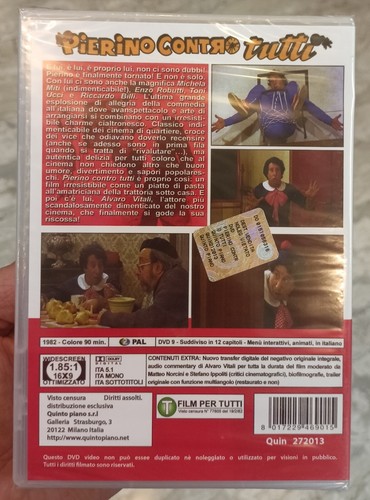 PIERINO CONTRO TUTTI - DVD - 1981 - Alvaro Vitali - Ed. Quinto piano - Nuovo - Foto 2 di 2