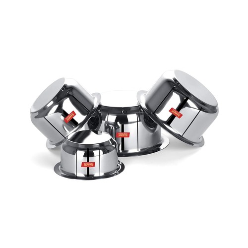 Stainless Steel Tope/patila/cookware, 370, 550, 800, 1100ml, 4 Piece - Picture 6 of 6