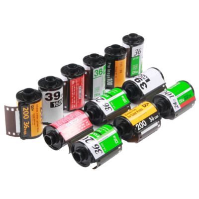 Boîtes vides rechargeables assorties pour Kodak Fuji Agfa 135 35 mm 36EXP Vintage Hand Roll Pan Film négatif