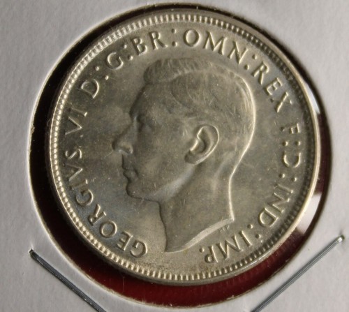 1944s SILVER FLORIN NICE PREDECIMAL COIN WITH LUSTRE #BAR27 - Picture 2 of 13