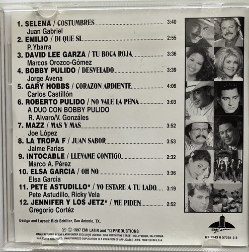 1997 Tejano All Stars Tejano Tex Mex Cd - Picture 3 of 4