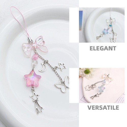 2 Pcs Zubehör Für Mobiltelefone Fräulein Telefoncharmzubehör Süße Handyanhänger - Zdjęcie 8 z 12