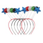 6 Pcs Heart Button Headband Festive Bride Hair Masquerade