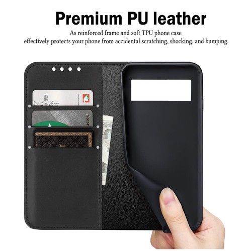 Custodia personalizzata floreale supporto portafoglio cover pelle per Google Pixel 8A 7 9 Pro 6A 10 - Foto 62 di 100