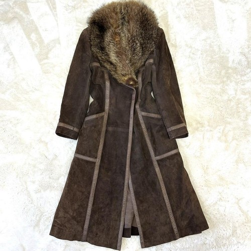 Autentico cappotto lungo Max Mara tweed collo alto misto lana grigio taglia M usato 2504SM - Foto 8 di 10