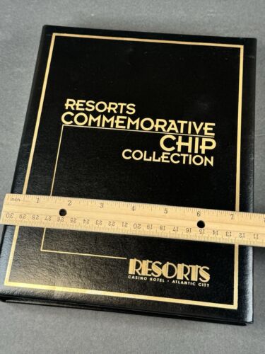 Resorts Casino Hotel Collezione Chip Commemorativi 1978-1997 Vintage Atlantic City NJ - Foto 15 di 16