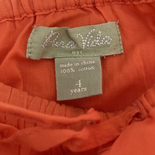 Pura Vida Skirt Girls 4 4T Orange Bohemian Crochet Summer Cotton Beach New NWT - Picture 3 of 3
