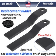Heavy Duty AR400 Steel For Wolverine Skidsteer Brush Hog Cutter Replace Blades