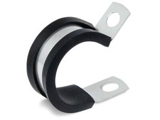 1-5/16" Cushion Clamp,  3/4" width, .406" hole, galvanized New 10 pack