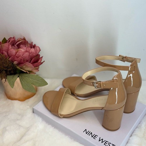 NIB NINE WEST WOMEN SHOES BLOCK HEEL SANDALS ANKLE STRAP ELEGANT - Picture 5 of 16