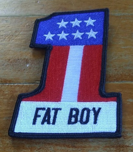 FAT BOY ~ HARLEY #1 ~ Evil Knievel USA #1 Motorcycle Jacket Vest Biker PATCH - Picture 5 of 6