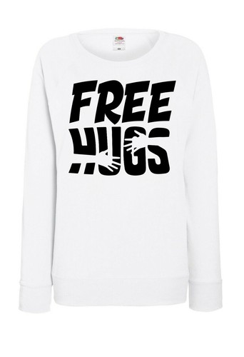 FREE HUGS DAMEN SWEATSHIRT, KOSTENLOSE UMARMUNG - Bild 3 von 4