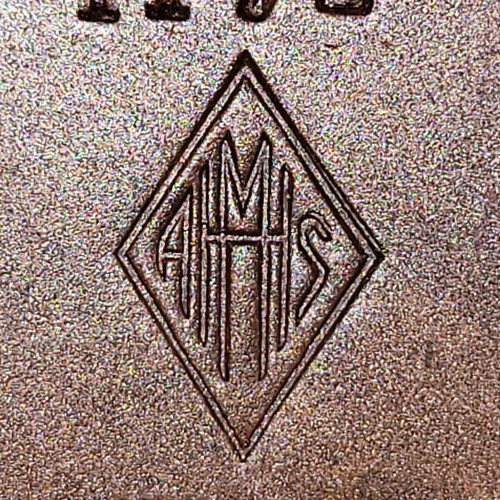 Tintero antiguo Heintz AMS Arts & Crafts 1172 bronce esterlina Dbl 27 de agosto de 1912 - Imagen 13 de 13