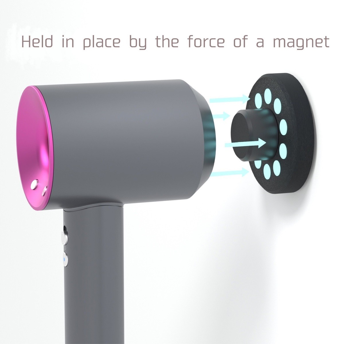 Dyson Supersonic Hair Dryer Wall Mount Holder Bracket 3D