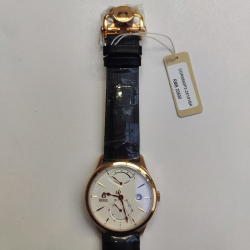 Ernest Borel Men's Automatic Watch with Geneva Stripes, GGR8880P3-25191Bk - Picture 4 of 5