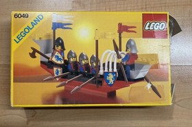 Vintage Lego Castle 6049 Viking Voyager Complete with Box and Instructions