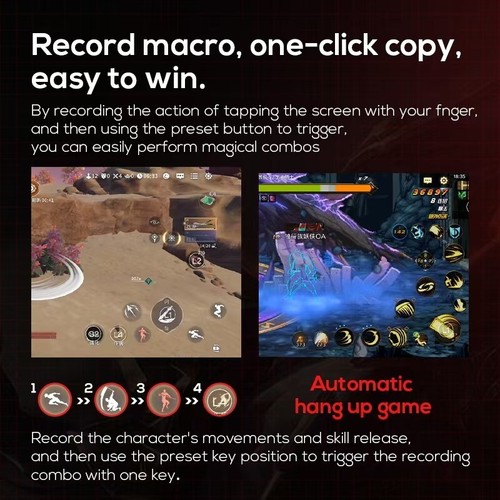 Anti-Slip Mobile Game Joystick with Shadow button function for Android-iOS phone - Picture 4 of 10