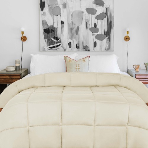 All Season Solid Comforter Reversible Down Alternative Bedding - Picture 51 of 157
