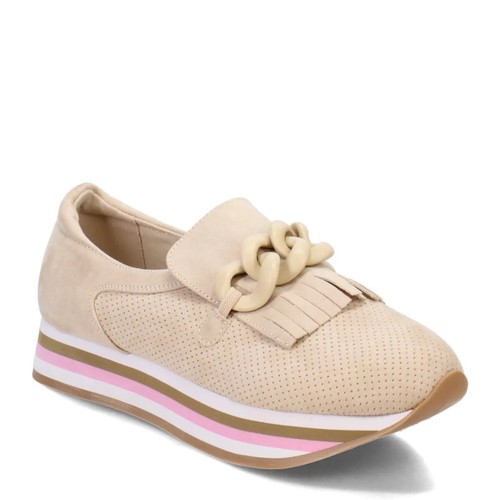Coconuts by Matisse Bess Damen-Halbschuhe Größe 8 rosa Wildleder perforiert Plateau neu - Bild 1 von 7