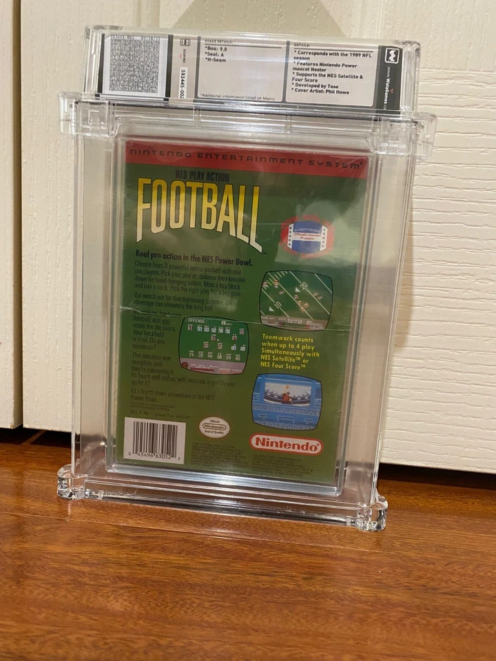 Play Action Football Nintendo NES Factory Sealed WATA VGA Graded 9.0 A NEAR MINT - Image 2 of 4