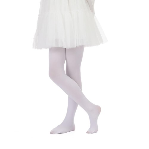 Girls Semi-Opaque Tights 50 Den 2-4 White - Picture 4 of 4