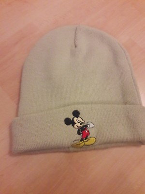 Mickey Mouse Beanie Mütze unisex onesize beige Winter