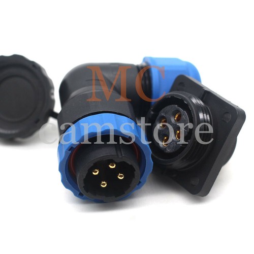 SD20 1~14Pin Panel Mount Waterproof Plug Socket ,Electrical Wire Cable Connector - Picture 6 of 13