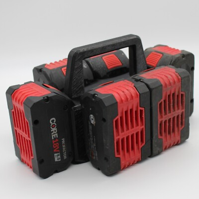 #ad Bosch Power Core 6 Slot Battery Caddy Carrying Case Battery Holder $24.99